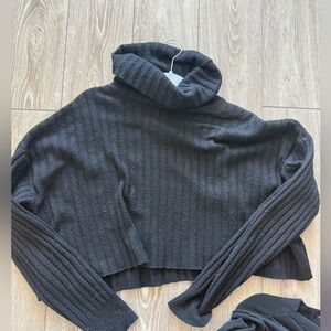 Cozy Black Turtleneck Sweater BP Large